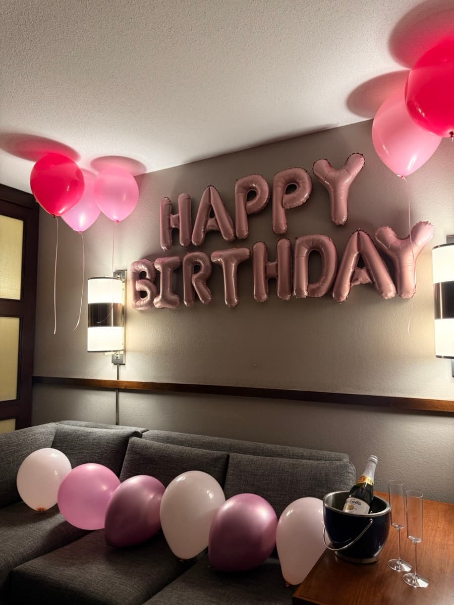 Pink birthday celebration